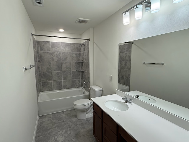 3681 Keechi Creek Dr, Celina, TX 75078 - full bath featuring toilet, vanity, bathing tub / shower combination, and baseboards