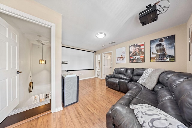 720 Aqua Vista Dr, Granbury, TX 76049 - cinema with light wood-style flooring and baseboards