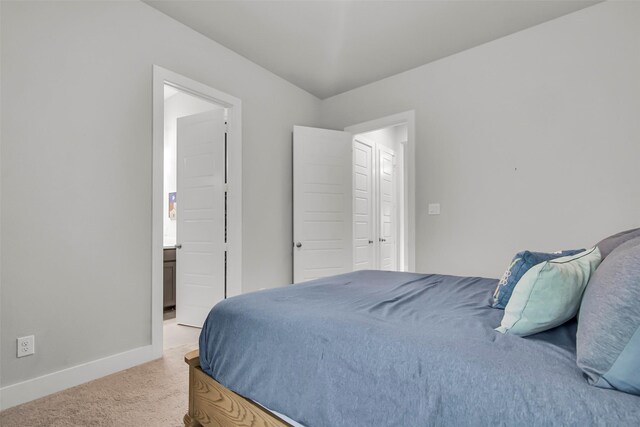 1728 Cannon St, Van Alstyne, TX 75495 - carpeted bedroom featuring vaulted ceiling and baseboards