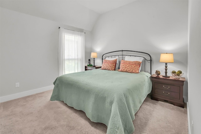 1728 Cannon St, Van Alstyne, TX 75495 - bedroom with lofted ceiling, light carpet, and baseboards