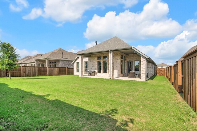 1728 Cannon St, Van Alstyne, TX 75495 - entrance to property with brick siding, concrete driveway, roof with shingles, and a garage