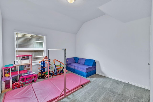 566 Long Meadow Dr, Haslet, TX 76052 - game room with lofted ceiling and carpet floors