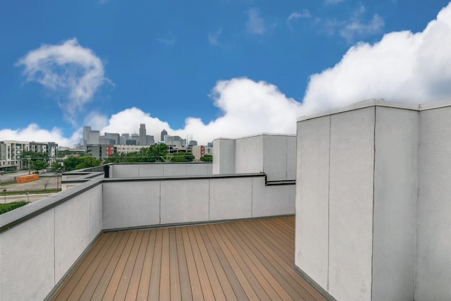3816 Roseland Ave Unit C200, Dallas, TX 75204 - wooden terrace featuring a view of city