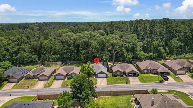 229 Maggie Cir, Flint, TX 75762 - aerial perspective of suburban area with a heavily wooded area