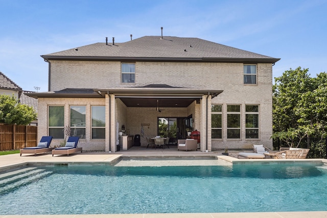 925 Glen Lake Dr, Southlake, TX 76092 - rear view of property featuring a patio and brick siding