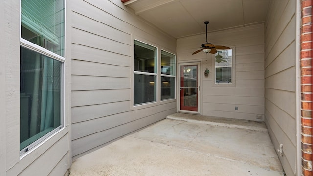 1607 Woodstream Ln, Allen, TX 75002 - view of patio / terrace featuring a ceiling fan