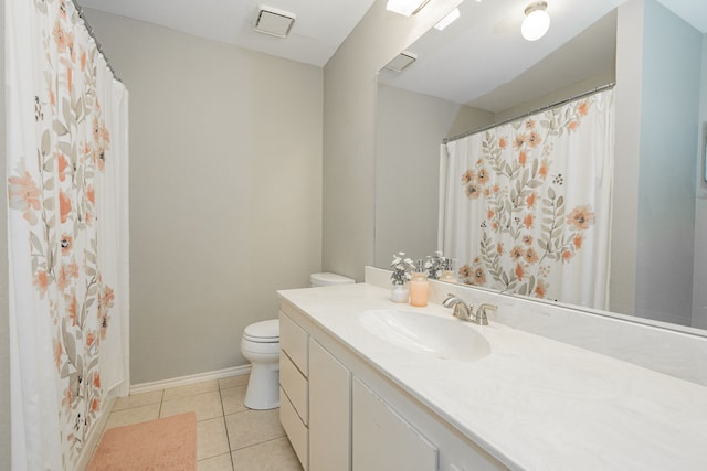 806 Twin View St, Heath, TX 75032 - bathroom featuring toilet, vanity, tile patterned flooring, and baseboards