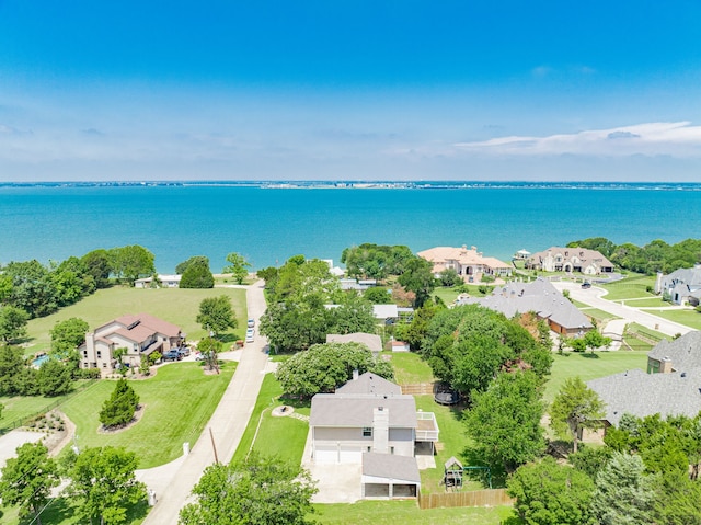 806 Twin View St, Heath, TX 75032 - aerial view of residential area with a large body of water
