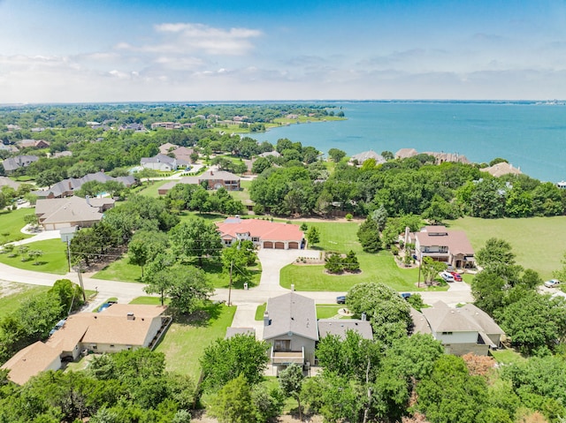 806 Twin View St, Heath, TX 75032 - aerial perspective of suburban area featuring a nearby body of water