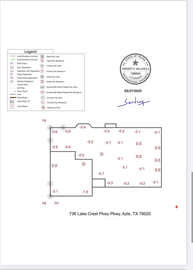 736 Lake Crest Pkwy, Azle, TX 76020 - floor plan / room layout