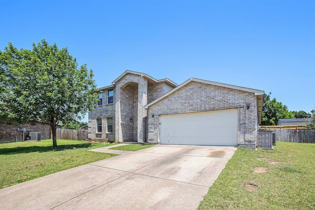 1400 Sunflower Ct, Burleson, TX 76028 - traditional-style house with brick siding, a garage, and driveway