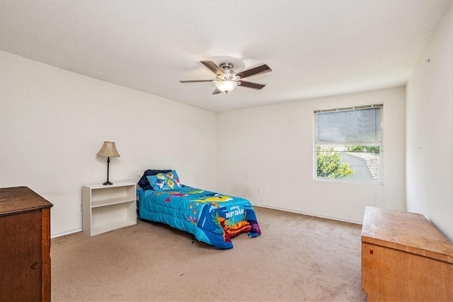 1400 Sunflower Ct, Burleson, TX 76028 - bedroom with carpet floors, a ceiling fan, and baseboards