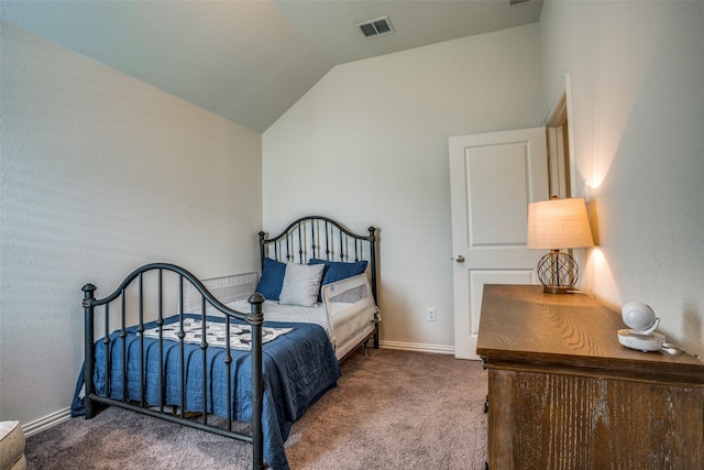 1137 Olympic Dr, Celina, TX 75009 - carpeted bedroom with lofted ceiling and baseboards