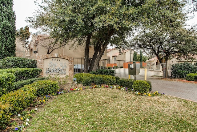 4777 Cedar Springs Rd Unit 8Q, Dallas, TX 75219 - community / neighborhood sign featuring a gate