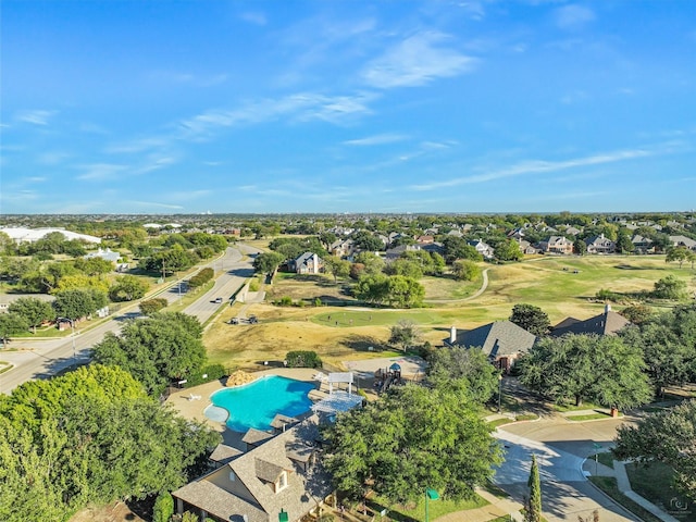 2937 Oakland Hills Dr, Plano, TX 75025 - bird's eye view of a pool area