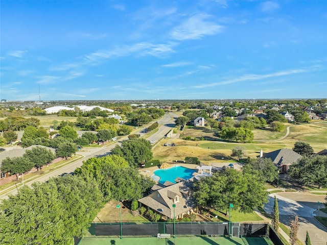2937 Oakland Hills Dr, Plano, TX 75025 - aerial view of property's location featuring a pool