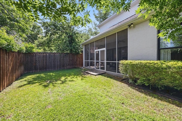 3770 W 5th St, Fort Worth, TX 76107 - view of yard featuring a sunroom