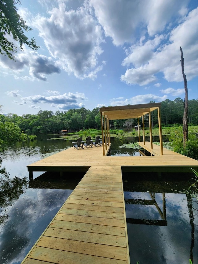 303 Llano Bnd, Holly Lake Ranch, TX 75765 - dock area with a water view