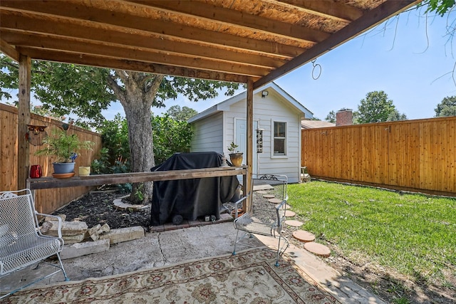 2622 Briar Hill Dr, Carrollton, TX 75007 - view of patio / terrace with a grill
