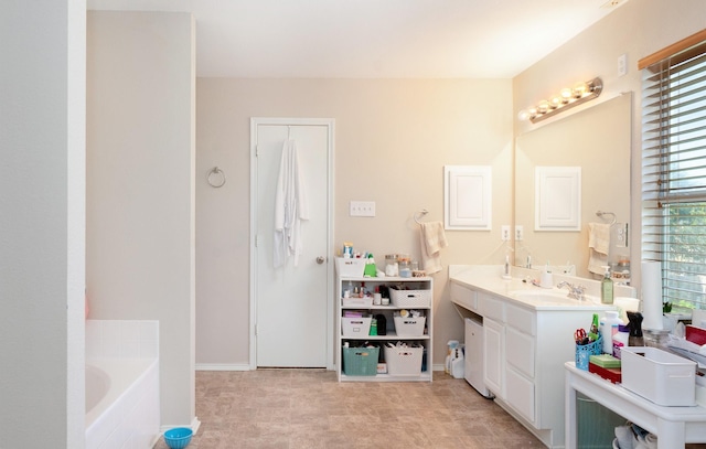 2300 Ash Grove Trl, Fort Worth, TX 76112 - full bath with a bath, vanity, and baseboards