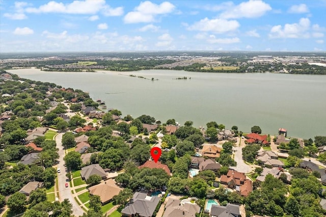 3519 Lake Powell Dr, Arlington, TX 76016 - aerial view of residential area with a nearby body of water