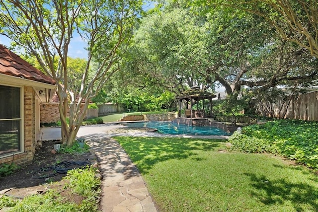 3519 Lake Powell Dr, Arlington, TX 76016 - view of yard featuring a gazebo