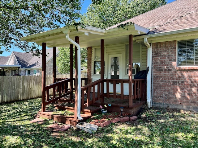 201 Park Rd, Nocona, TX 76255 - view of wooden deck