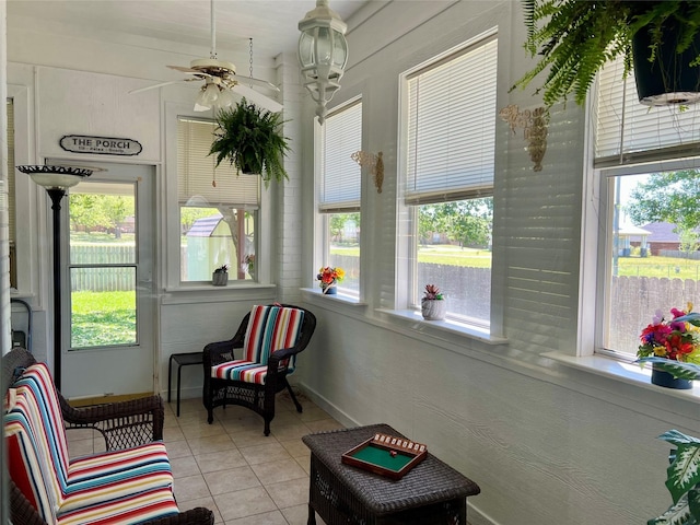 201 Park Rd, Nocona, TX 76255 - sunroom / solarium featuring plenty of natural light and tile patterned floors