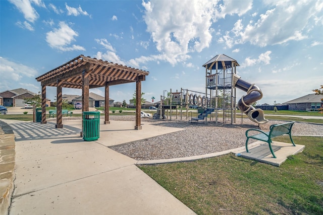 1302 Lowhill Dr, Royse City, TX 75189 - community jungle gym with a pergola