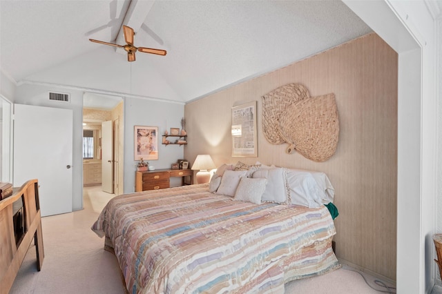 408 Hollyhill Ln, Denton, TX 76205 - bedroom featuring carpet flooring, ensuite bath, and a ceiling fan