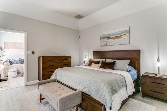 4124 Creekhollow, Carrollton, TX 75010 - bedroom featuring light wood finished floors