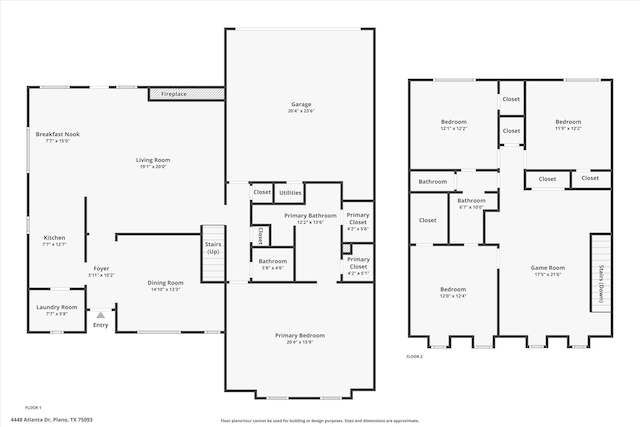 4448 Atlanta Dr, Plano, TX 75093 - home floor plan
