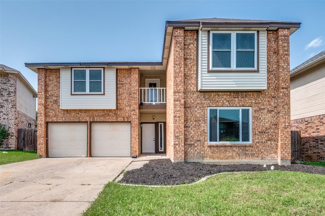 829 Foxridge Dr, Arlington, TX 76017 - view of front facade featuring concrete driveway, an attached garage, and brick siding