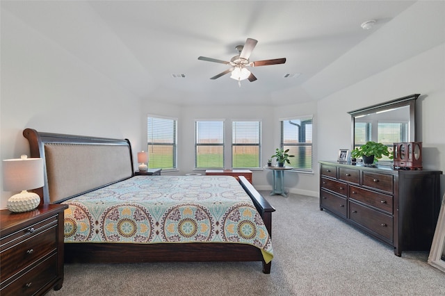 2109 Liriope Ln, Waxahachie, TX 75165 - bedroom featuring light carpet, baseboards, and a ceiling fan