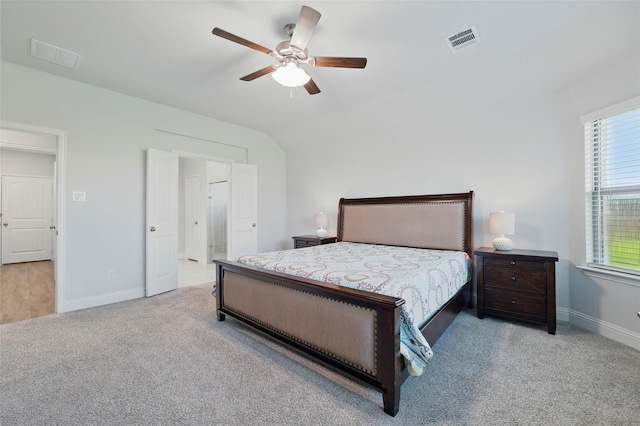 2109 Liriope Ln, Waxahachie, TX 75165 - carpeted bedroom with baseboards, ceiling fan, and ensuite bathroom