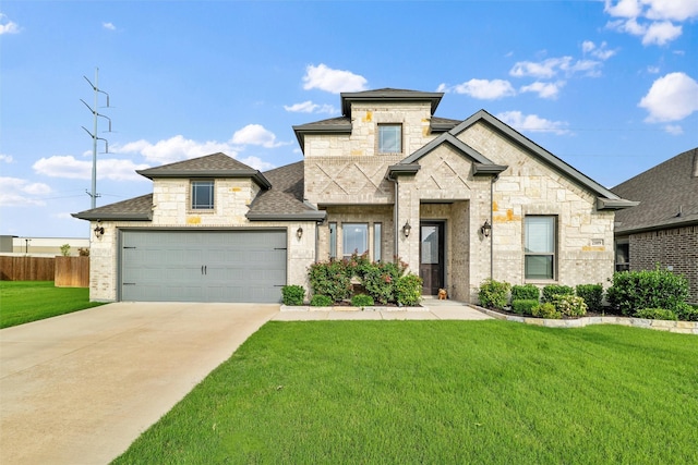 2109 Liriope Ln, Waxahachie, TX 75165 - french provincial home with roof with shingles, stone siding, driveway, and an attached garage