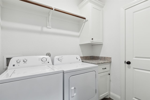 900 E 5th St, Springtown, TX 76082 - laundry room with independent washer and dryer and cabinet space