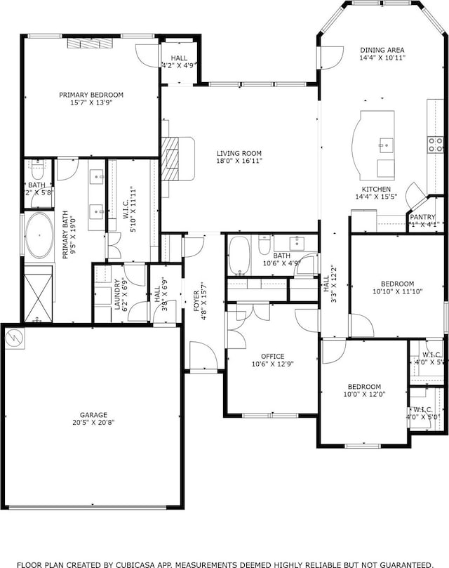900 E 5th St, Springtown, TX 76082 - floor plan / room layout