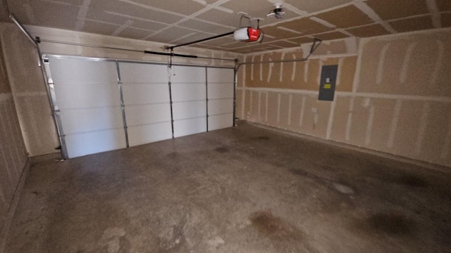 5833 Mirror Ridge Dr, Fort Worth, TX 76179 - garage with electric panel and a garage door opener