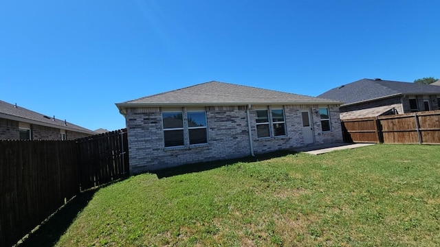 5833 Mirror Ridge Dr, Fort Worth, TX 76179 - rear view of house with brick siding and a patio area