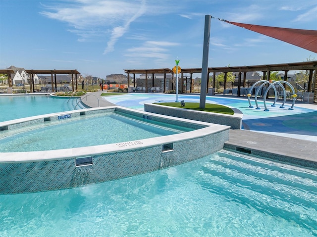 2605 Rosewood Way, Northlake, TX 76226 - community pool featuring a community hot tub
