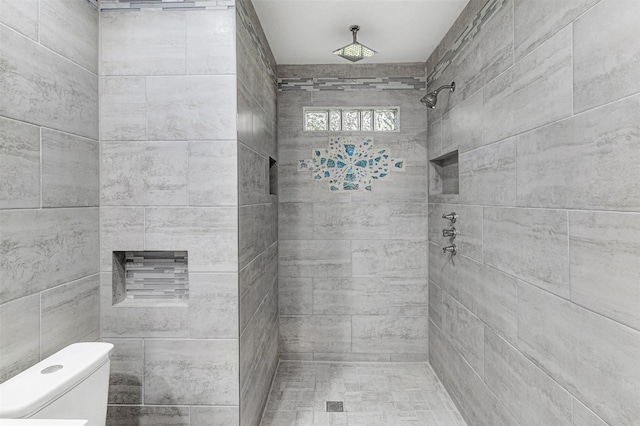 2735 Grafton Ave, Dallas, TX 75211 - bathroom with toilet and a tile shower