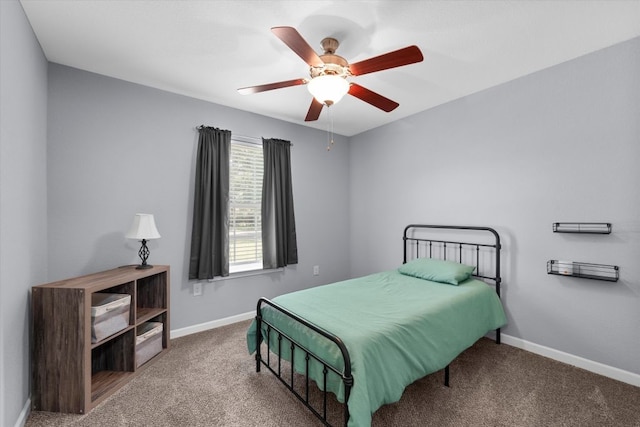 2915 Ethel Ave, Waco, TX 76707 - carpeted bedroom with baseboards and ceiling fan