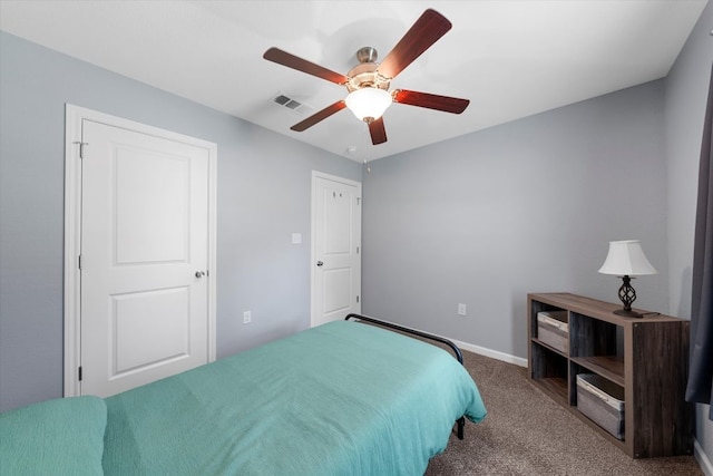 2915 Ethel Ave, Waco, TX 76707 - carpeted bedroom featuring a ceiling fan and baseboards