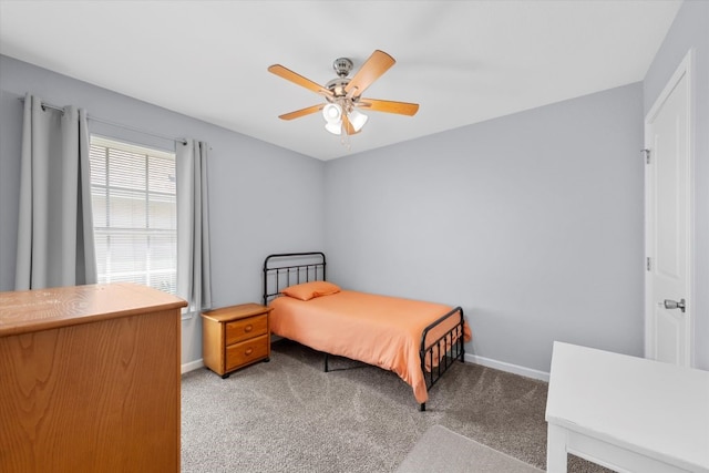 2915 Ethel Ave, Waco, TX 76707 - bedroom with carpet floors, baseboards, and ceiling fan