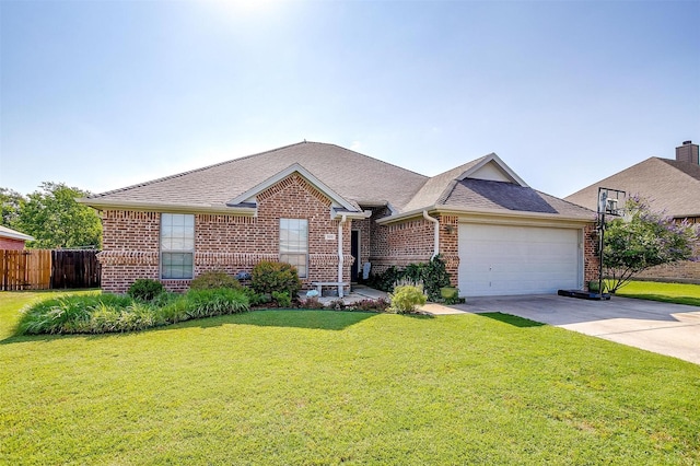 320 Westgate Dr, Aledo, TX 76008 - view of front of property with brick siding, driveway, a garage, and a shingled roof