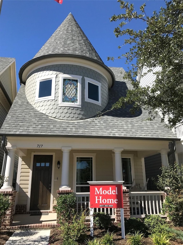 603 E Midway, Euless, TX 76039 - view of front facade with covered porch and roof with shingles