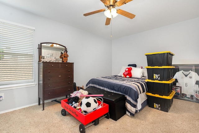 2344 Magnolia Dr, Little Elm, TX 75068 - carpeted bedroom featuring baseboards and ceiling fan