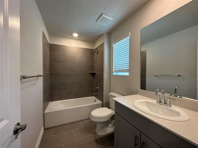 123 Monarch Way, Wylie, TX 75098 - full bath with tile patterned floors, toilet, vanity, washtub / shower combination, and baseboards