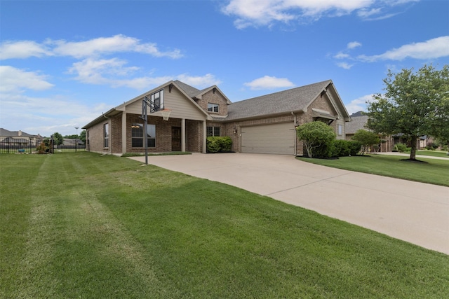 1028 Morningside Dr, Burleson, TX 76028 - view of front of house with brick siding, a garage, and concrete driveway
